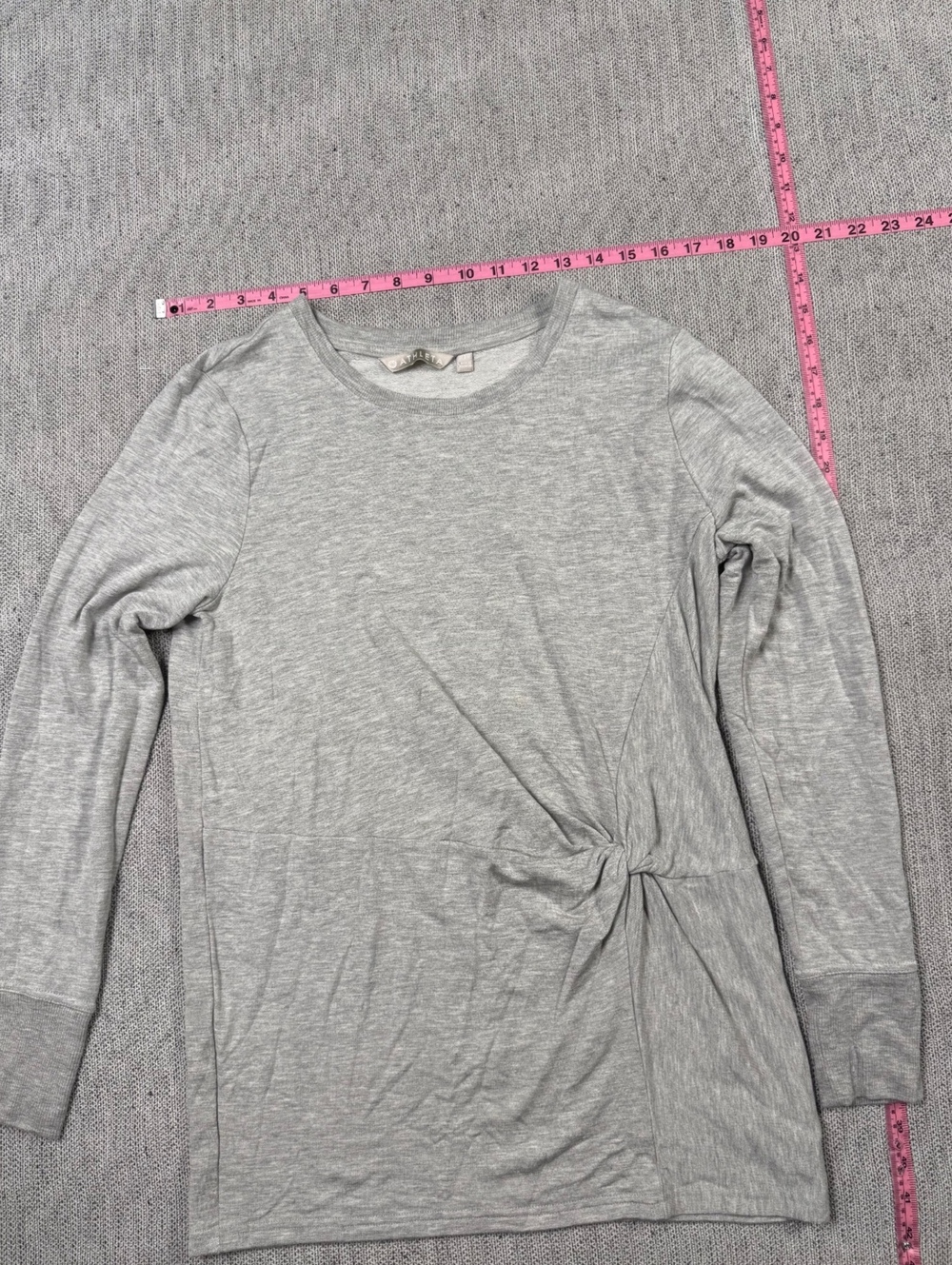 Athleta Women's Gray Long Sleeve Modal Spandex Top Size S